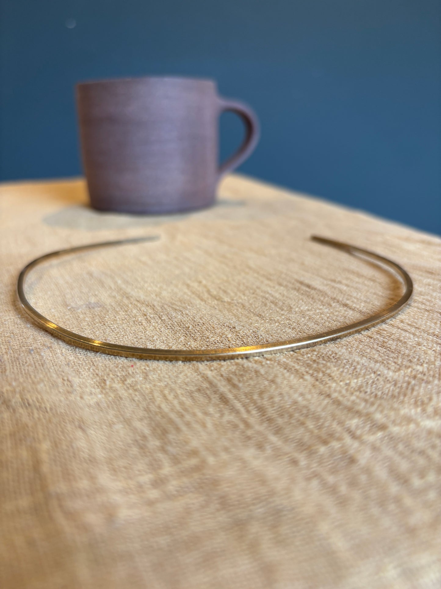 Goddess Choker (Old Gold Petite Cube)