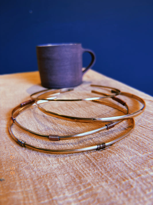 Goddess Choker (Old Gold Petite Cube)